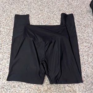 Black cross over leggings never worn too small for me.